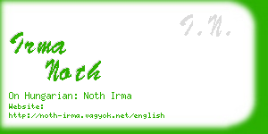 irma noth business card